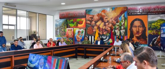 EL COE CANTONAL DE SANTO DOMINGO SE REUNIÓ PARA DEFINIR NUEVAS ESTRATEGIAS