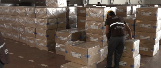 LLEGARON LOS PAQUETES ELECTORALES A SANTO DOMINGO DE LOS TSÁCHILAS