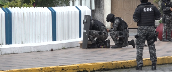 DOS GRANADAS FUERON ENCONTRADAS EN EL REDONDEL DE LA PÍO XII EN SANTO DOMINGO