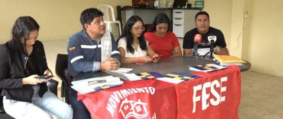 EL FRENTE POPULAR EN SANTO DOMINGO DE LOS TSÁCHILAS, EXPRESARON SU RECHAZO A LA MUERTE CRUZADA