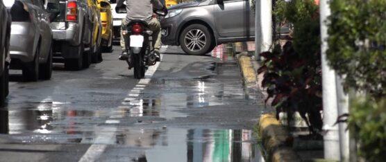 TAPAS Y MEDIDORES DE AGUA POTABLE A LO LARGO DE LA AV. QUITO  FUERON ROBADOS