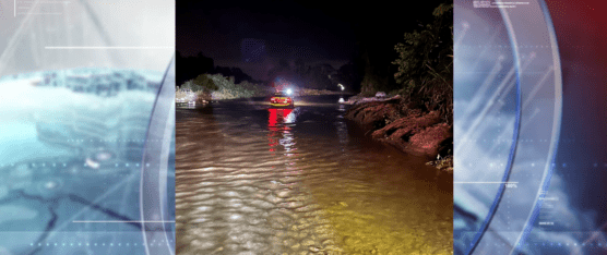 MOMENTOS DE TERROR VIVIERON PERSONAS QUE TRABAJABAN CON MAQUINARIA PESADA EN EL RÍO TOACHI