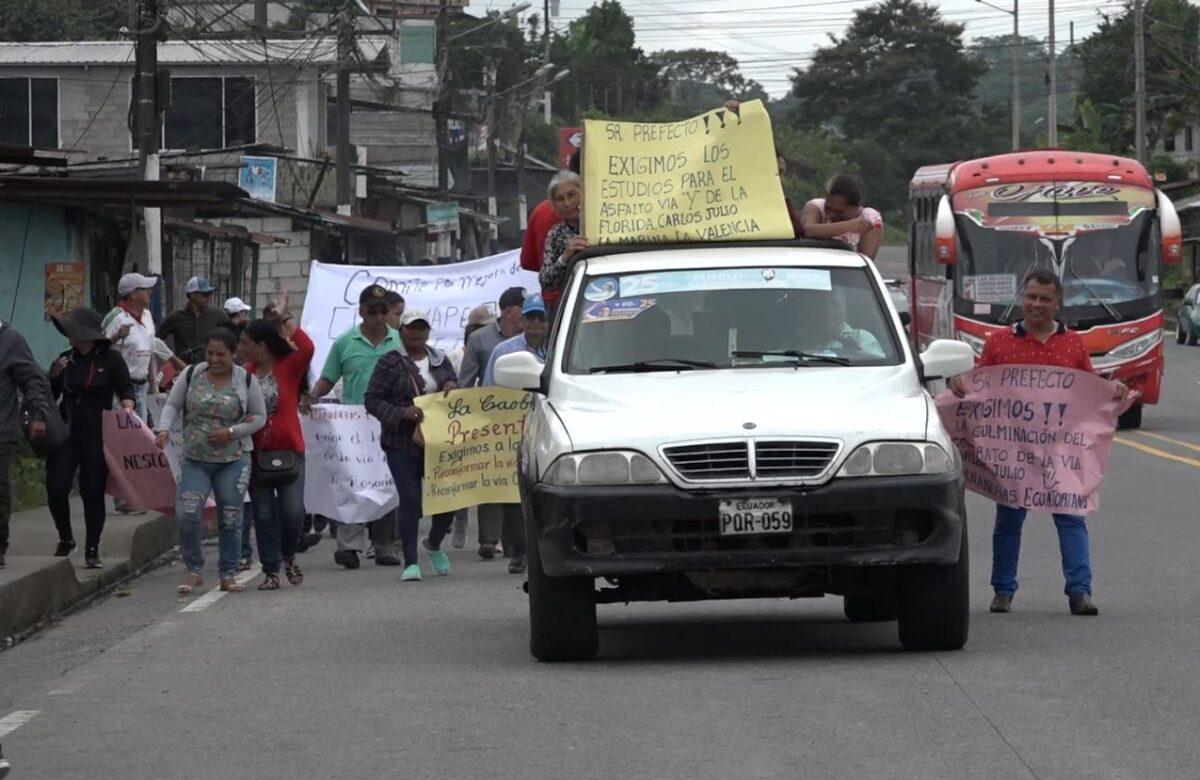 20 COMUNIDADES RURALES DEL CANTÓN EL CARMEN PIDEN SOLUCIONES VIALES