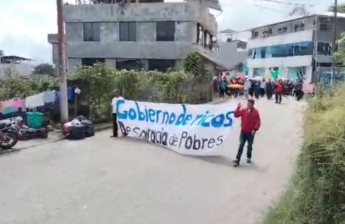 HABITANTES DE LA PARROQUIA PALO QUEMADO ESTÁN EN CONTRA DEL PROYECTO MINERO LA PLATA