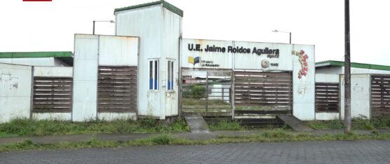 EDUCACIÓN PIDE INVESTIGAR EL DESMANTELAMIENTO DE LA U. E. JAIME ROLDÓS AGUILERA EN SANTO DOMINGO