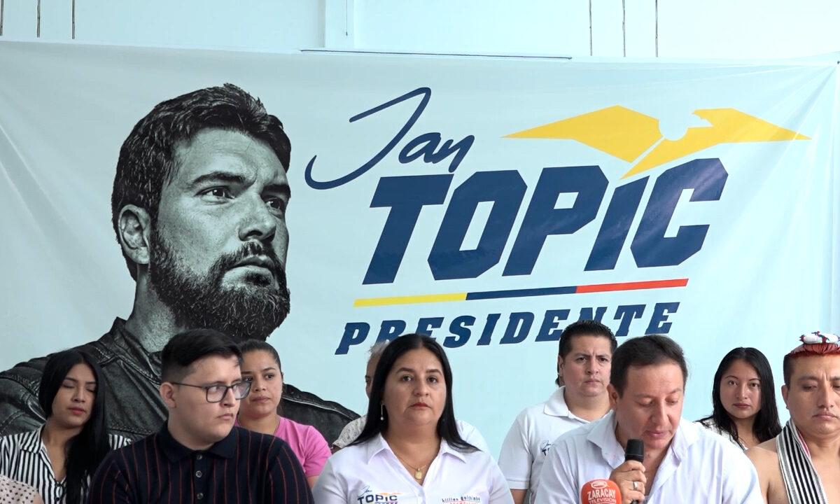 10 ORGANIZACIONES SOCIALES EN SANTO DOMINGO DE LOS TSÁCHILAS RESPALDAN AL PRESIDENCIABLE JAN TOPIC