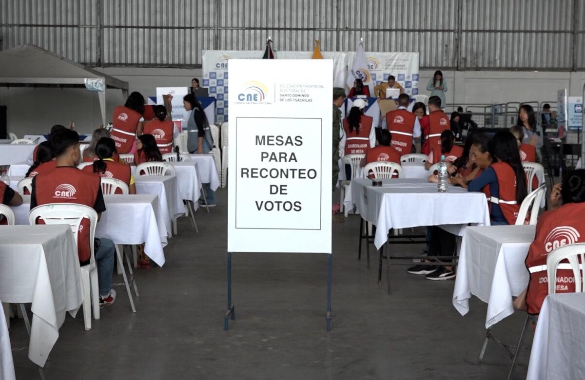 CONCLUYÓ EL ESCRUTINIO DE ACTAS EN SANTO DOMINGO DE LOS TSÁCHILAS