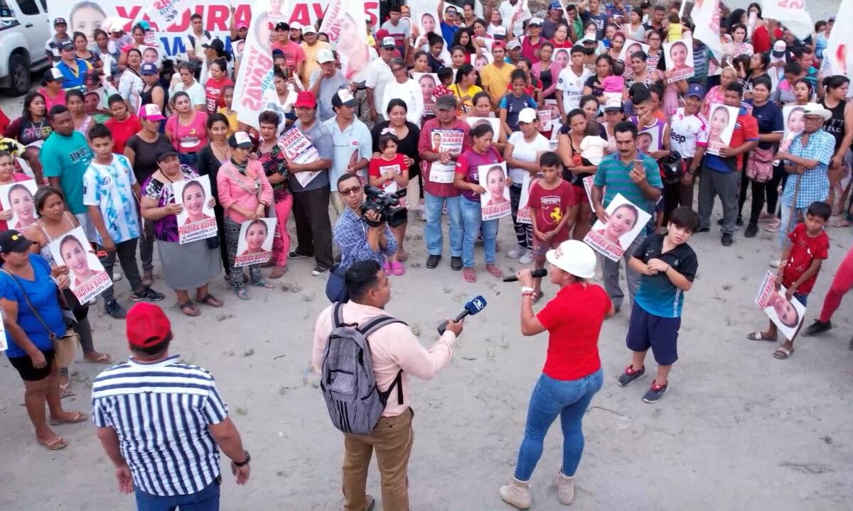 LA CANDIDATA A ASAMBLEÍSTA YADIRA BAYAS, INTENSIFICA SUS RECORRIDOS EN EL TERRITORIO