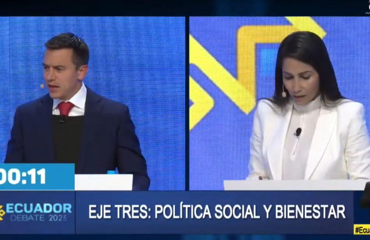 EL DOMINGO 01 DE OCTUBRE SERÁ EL DEBATE PRESIDENCIAL ENTRE LUISA GONZÁLEZ Y DANIEL NOBOA