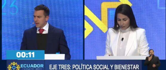 EL DOMINGO 01 DE OCTUBRE SERÁ EL DEBATE PRESIDENCIAL ENTRE LUISA GONZÁLEZ Y DANIEL NOBOA