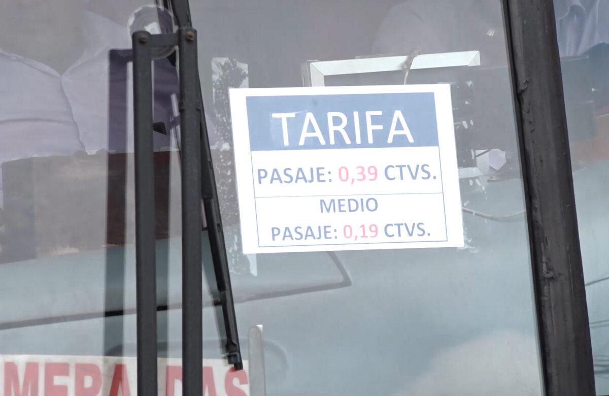 EXISTE INCONFORMIDAD EN LOS CIUDADANOS POR LA NUEVA TARIFA QUE EMPEZÓ A COBRAR EL TRANSPORTE URBANO