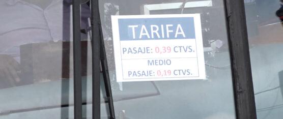 EXISTE INCONFORMIDAD EN LOS CIUDADANOS POR LA NUEVA TARIFA QUE EMPEZÓ A COBRAR EL TRANSPORTE URBANO