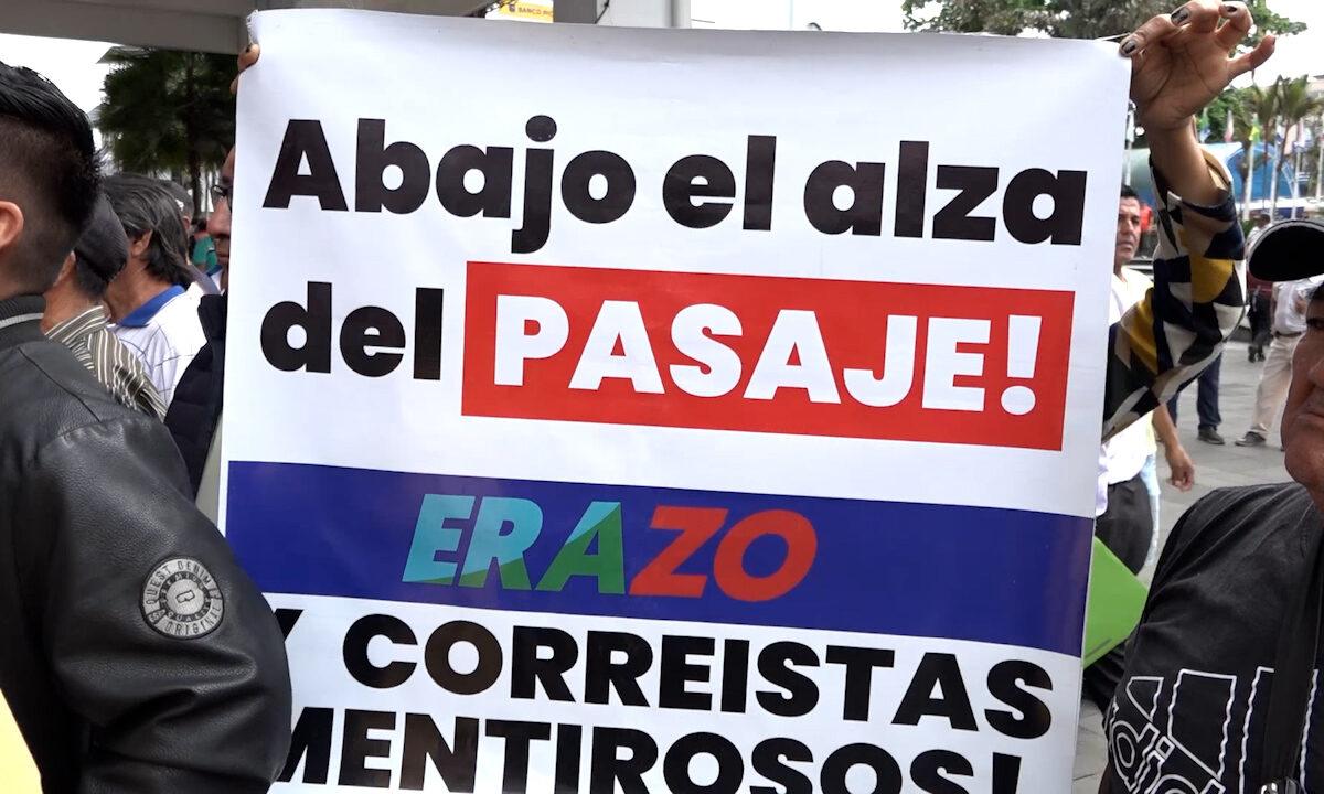 ESTUDIANTES DE SANTO DOMINGO RECHAZAN EL ALZA DEL PASAJE URBANO