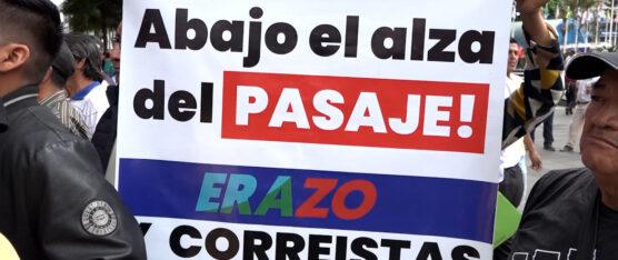 ESTUDIANTES DE SANTO DOMINGO RECHAZAN EL ALZA DEL PASAJE URBANO
