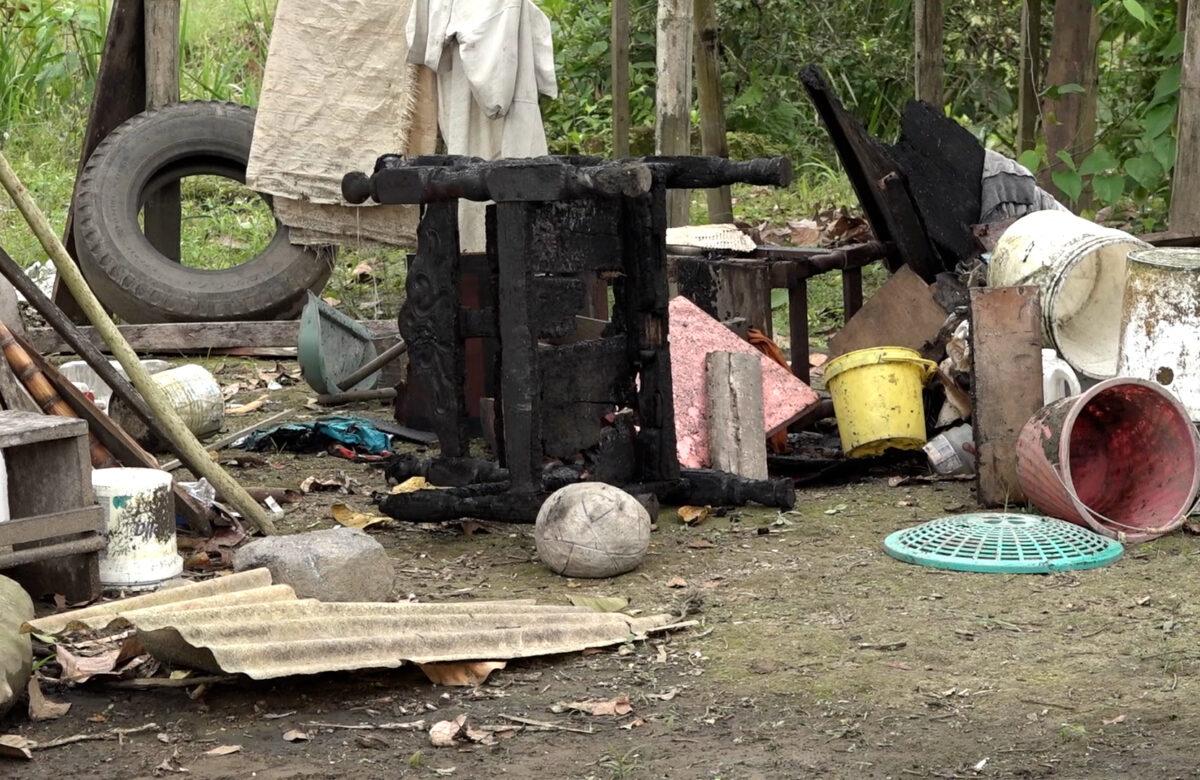 UN ADULTO MAYOR PERDIÓ TODAS SUS PERTENENCIAS EN UN INCENDIO EN SANTO DOMINGO