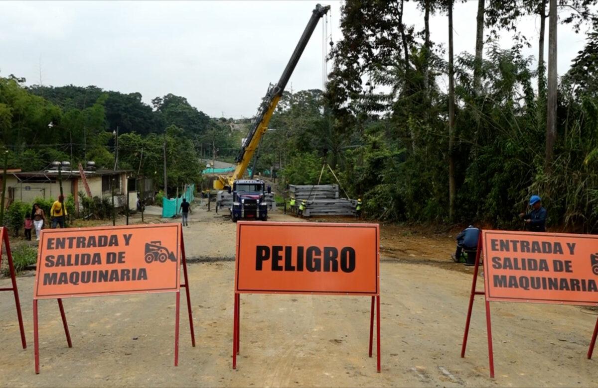 LOS ALCALDES DE LA CONCORDIA Y PUERTO QUITO INSPECCIONARON LOS AVANCES DEL PUENTE DELTA