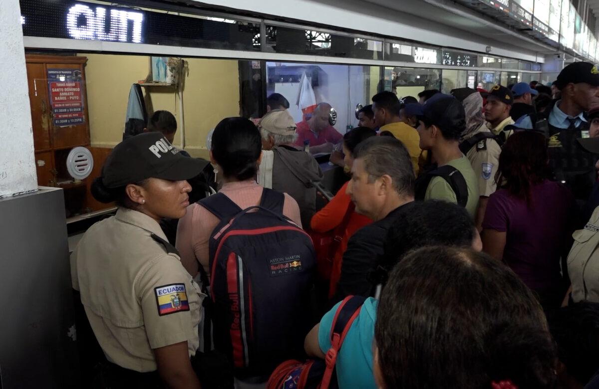 VARIOS PROBLEMAS SE GENERARON EN LA TERMINAL TERRESTRE DE SANTO DOMINGO EL FIN DE SEMANA