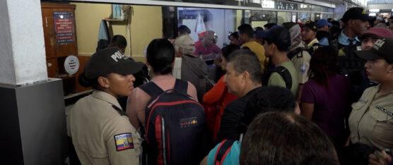 VARIOS PROBLEMAS SE GENERARON EN LA TERMINAL TERRESTRE DE SANTO DOMINGO EL FIN DE SEMANA