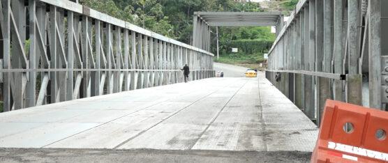 NO HA SIDO ENTREGADO EN SU TOTALIDAD EL PUENTE SOBRE EL RÍO BLANCO
