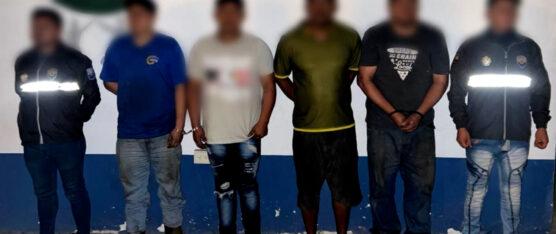 4 HOMBRES DETENIDOS POR LA POLICÍA