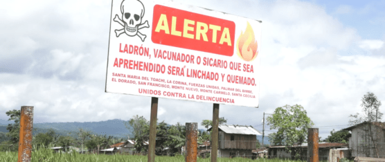 LA COMUNIDAD DE SANTA MARÍA DEL TOACHI LINCHÓ A TRES PRESUNTOS DELINCUENTES