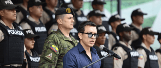 PRESIDENTE NOBOA DICE QUE LOS CRIMINALES ESTÁN ACORRALADOS EN SU GOBIERNO