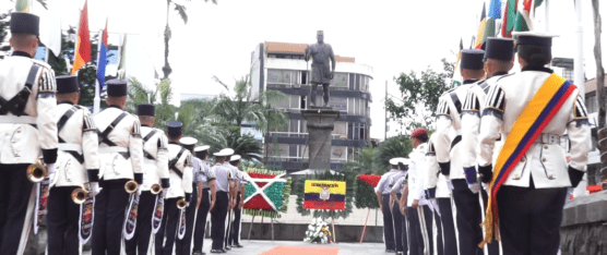 MOMENTO CÍVICO CIUDADANO EN SANTO DOMINGO POR ANIVERSARIO DE CANTONIZACIÓN