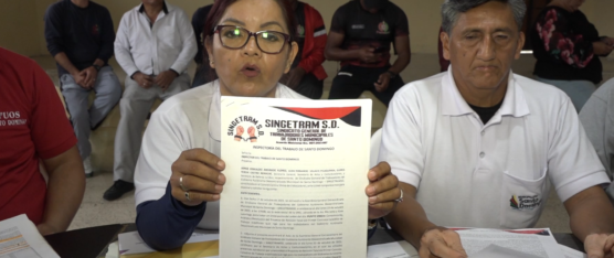 DIRIGENTES SINDICALES ANUNCIAN ACCIONES LEGALES EN CONTRA DEL ALCALDE DE SANTO DOMINGO