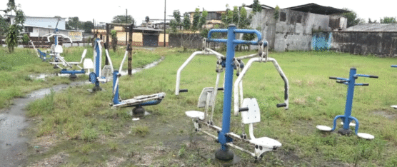 PARQUE DE LA MARISCAL SUCRE, EN ESTADO DE ABANDONO Y CON PLAGAS