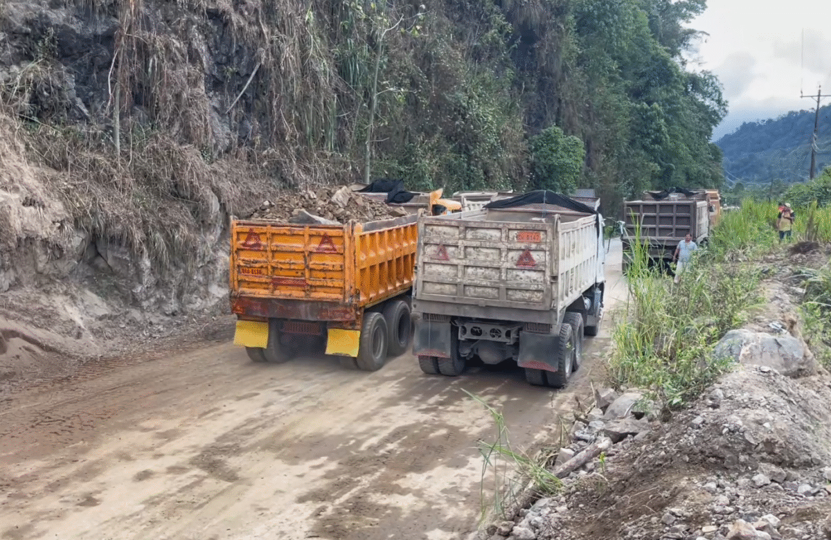 LA PREFECTURA DEJÓ TODO LISTO PARA HABILITAR LA VÍA ALÓAG – SANTO DOMINGO ESTE JUEVES