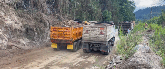 LA PREFECTURA DEJÓ TODO LISTO PARA HABILITAR LA VÍA ALÓAG – SANTO DOMINGO ESTE JUEVES