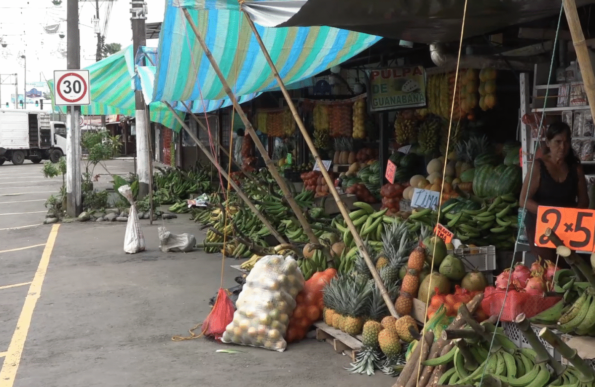 LOS COMERCIANTES DE LAS BODEGAS DE FRUTAS MEJORAN SUS ACTIVIDADES EN LA VÍA QUITO