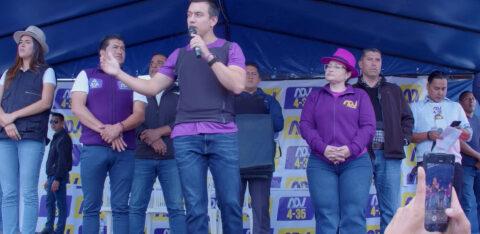 DANIEL NOBOA REALIZA REUNIONES A PUERTA CERRADA EN IMBABURA