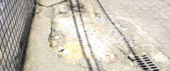 CALLE RÍO TIPUTINI EN MAL ESTADO PROVOCA ACCIDENTES DE TRÁNSITO