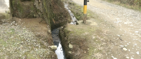 EL CAMINO SE DAÑA CUANDO LLUEVE EN EL RECINTO CORDILLERA OCCIDENTAL
