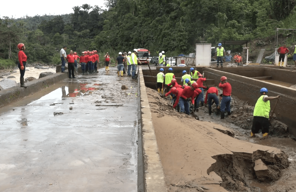 LAS FUERTES LLUVIAS COLAPSARON LA PLANTA DE CAPTACIÓN DE SANTO DOMINGO
