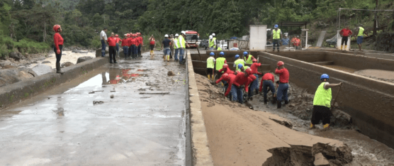 LAS FUERTES LLUVIAS COLAPSARON LA PLANTA DE CAPTACIÓN DE SANTO DOMINGO