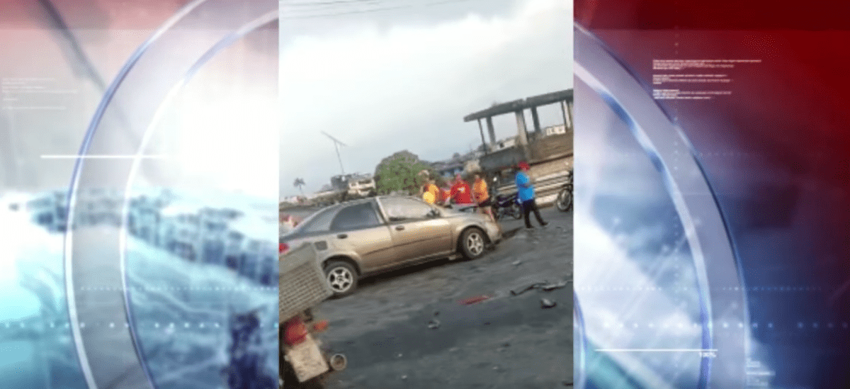 UNA TRIPLE COLISIÓN SE REPORTÓ EN EL REDONDEL DE LA ORANGINE