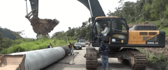 EL FUERTE INVIERNO DIFICULTA LOS TRABAJOS EN LA VÍA ALÓAG
