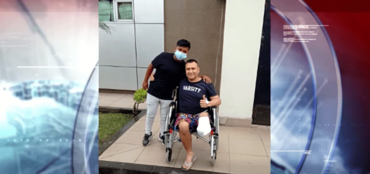 RENÉ PEÑAFIEL PERDIÓ SU PIE IZQUIERDO EN UN ACCIDENTE