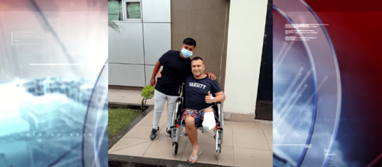 RENÉ PEÑAFIEL PERDIÓ SU PIE IZQUIERDO EN UN ACCIDENTE