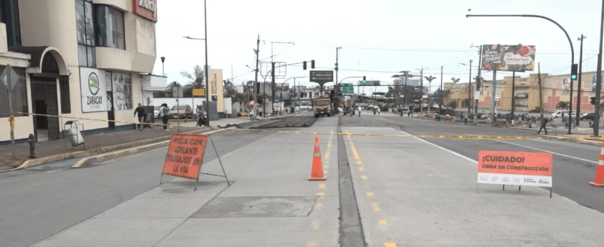 LOS TRABAJOS EN LA AVENIDA QUITO SE MANTENDRÁN HASTA EL JUEVES