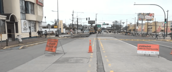 LOS TRABAJOS EN LA AVENIDA QUITO SE MANTENDRÁN HASTA EL JUEVES