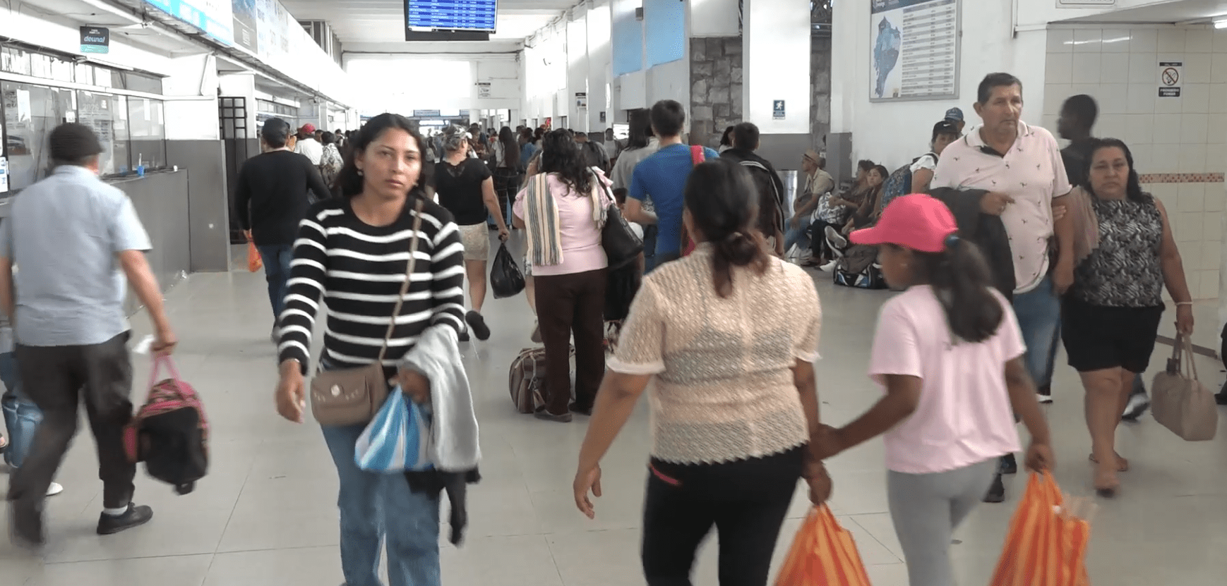 EN LA TERMINAL ESPERAN UNA BAJA AFLUENCIA DE USUARIOS