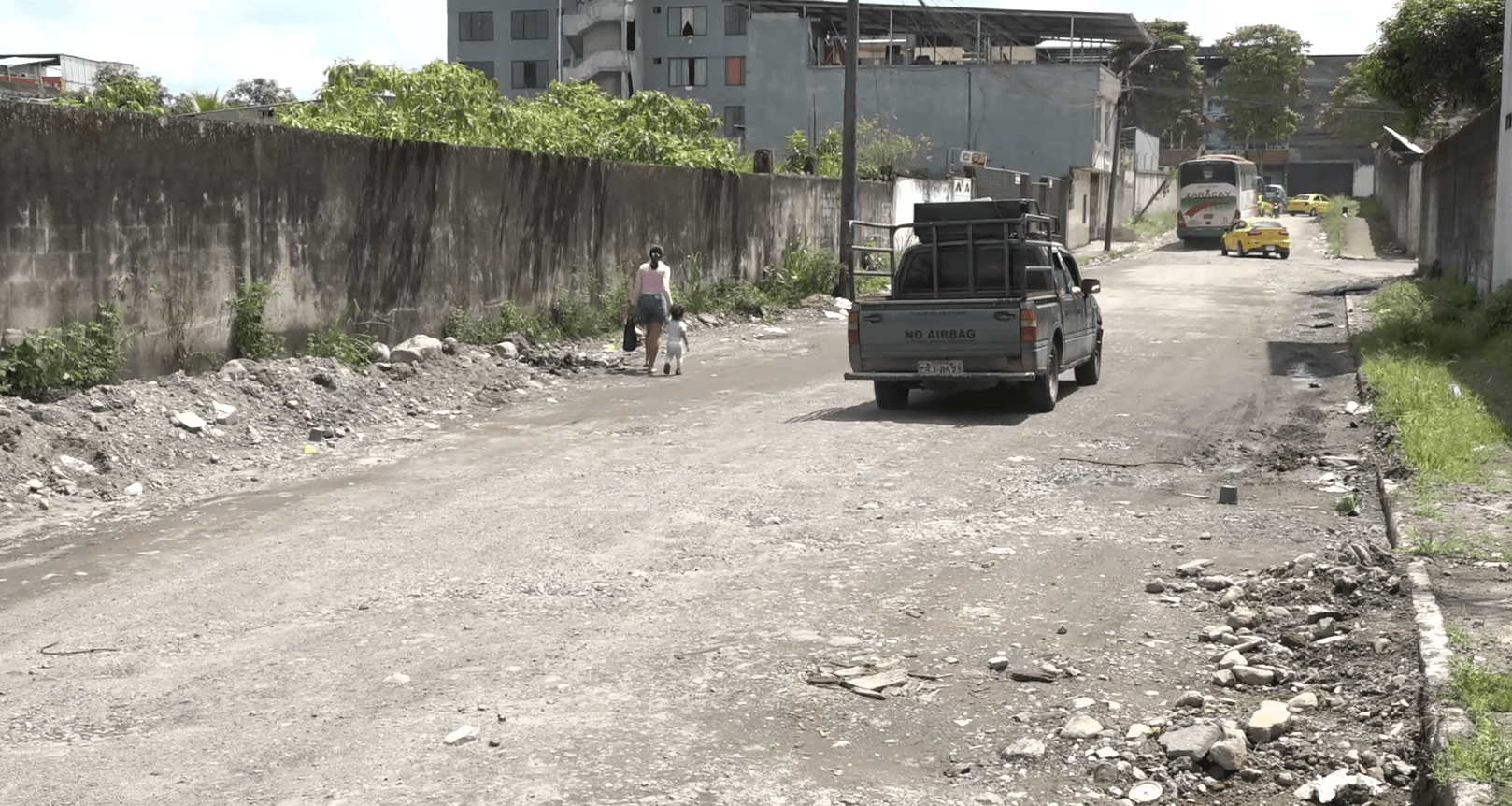 TRONCO A PUNTO DE COLAPSAR GENERA TEMOR EN CAMINOS VECINALES
