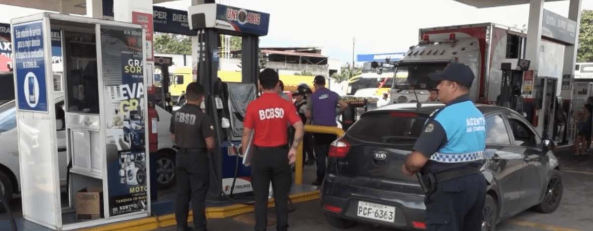 LAS AUTORIDADES INTERVINIERON VARIAS GASOLINERAS DEL CANTÓN