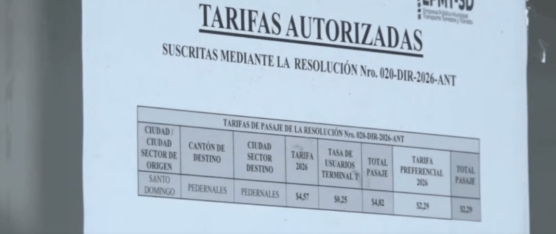 LA SEMANA INICIÓ CON NUEVOS PRECIOS EN LA TERMINAL TERRESTRE